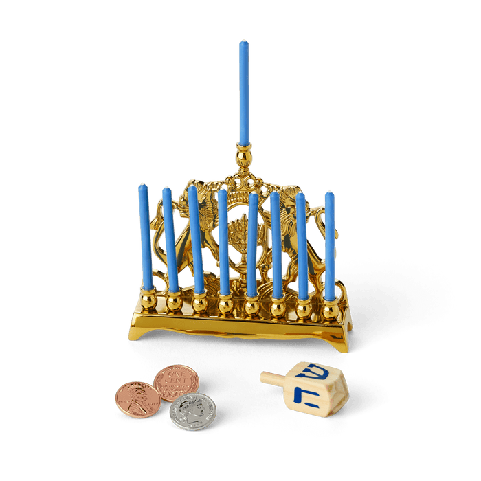 Rebecca’s™ Menorah & Dreidel Set for 18-inch Dolls (Historical Characters) E7