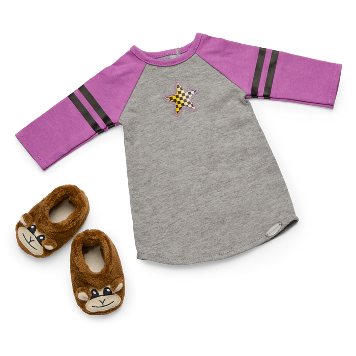 Nicki’s™ Skater Dreams Sleep Shirt for 18-inch Dolls (Historical Characters) G6