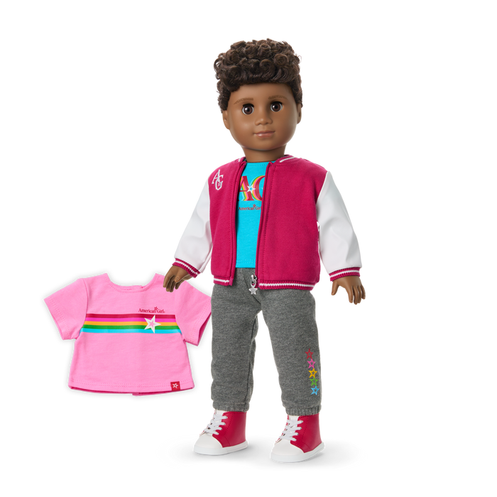 Truly Me™ 18-inch Doll #113 with curly dark-brown hair W3