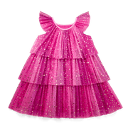 Pink Party-Ready Dress for Girls B1