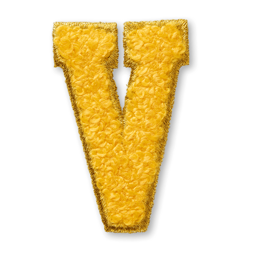 AG™ Letter V Stick-On Patch N9