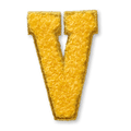 AG™ Letter V Stick-On Patch N9