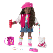 Truly Me™ 18-inch Doll #127 with curly dark-brown hair U7