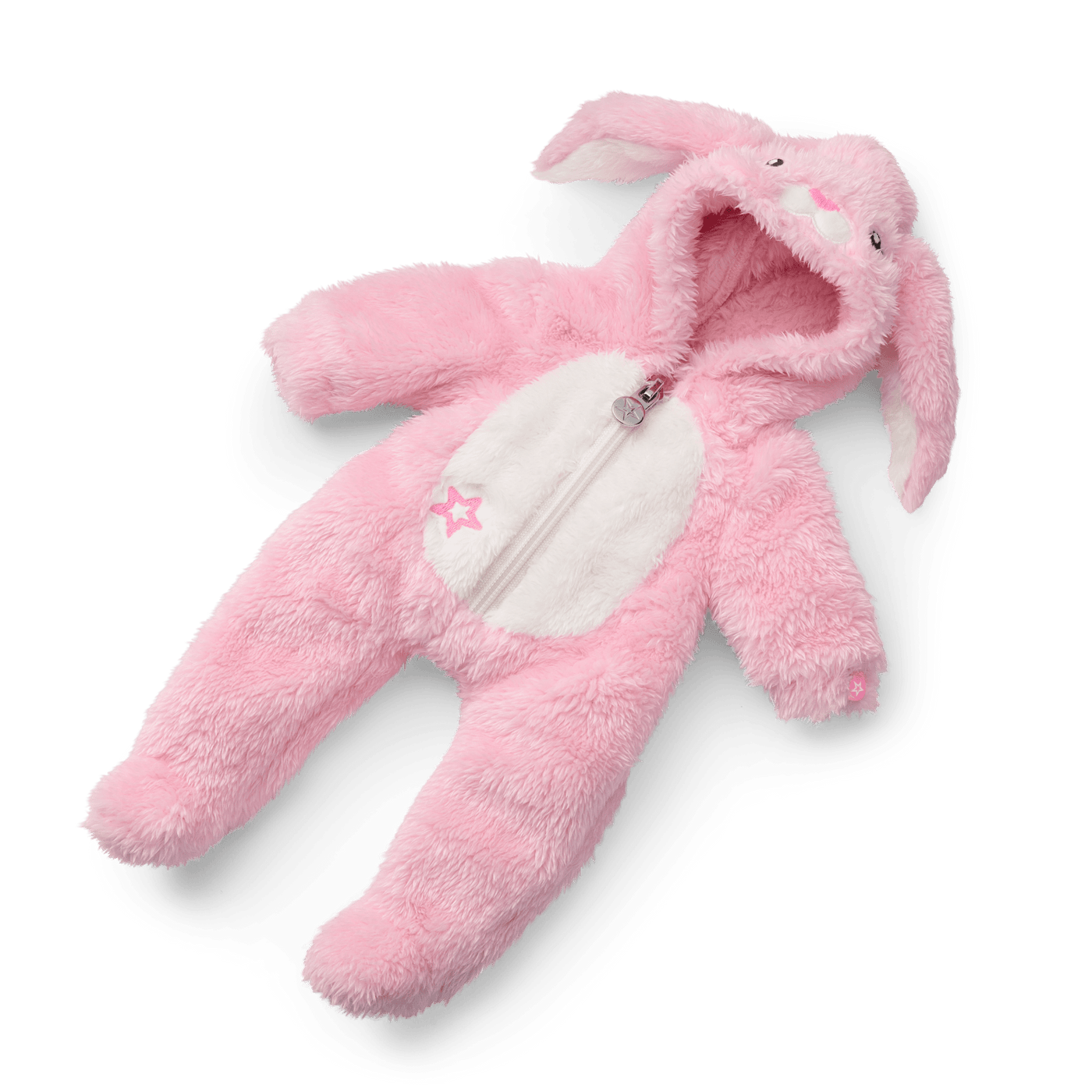 Playful Pink Bunny One-Piece Outfit for Bitty Baby® Dolls R9