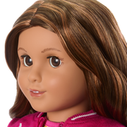 Truly Me™ 18-inch Doll #117 with wavy dark-brown hair Z9