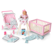 Little Bitty Baby™ Layette & High Chair Set for 7.75-inch Dolls Z1