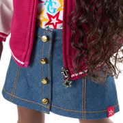 Truly Me™ 18-inch Doll #127 with curly dark-brown hair U7