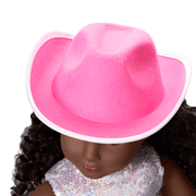 Glam Pink Cowgirl Outfit for 18-inch Dolls E6