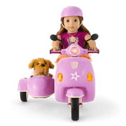 Hit the Road Scooter & Sidecar for 18-inch Dolls I9