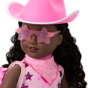 Pink Spotted Cow Backpack & Accessory Set for 18-inch Dolls Z1