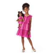 Pink Party-Ready Dress for Girls B1