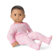 Bitty Baby® Doll #5 with dark-brown hair in Pastel Pink C6