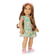 Pastel Petals Dress for 18-inch Dolls Z6