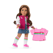 Truly Me™ 18-inch Doll #117 with wavy dark-brown hair Z9