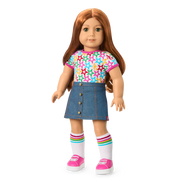 Truly Me™ 18-inch Doll #103 with wavy red hair J3