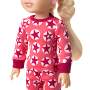 American Girl® x Hanna Andersson Berry Bright Stars Pajamas for 14.5-inch Dolls F3