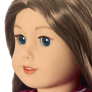 Truly Me™ 18-inch Doll #126 with wavy brown hair Z2