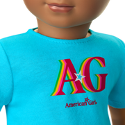 Truly Me™ 18-inch Doll #113 with curly dark-brown hair W3