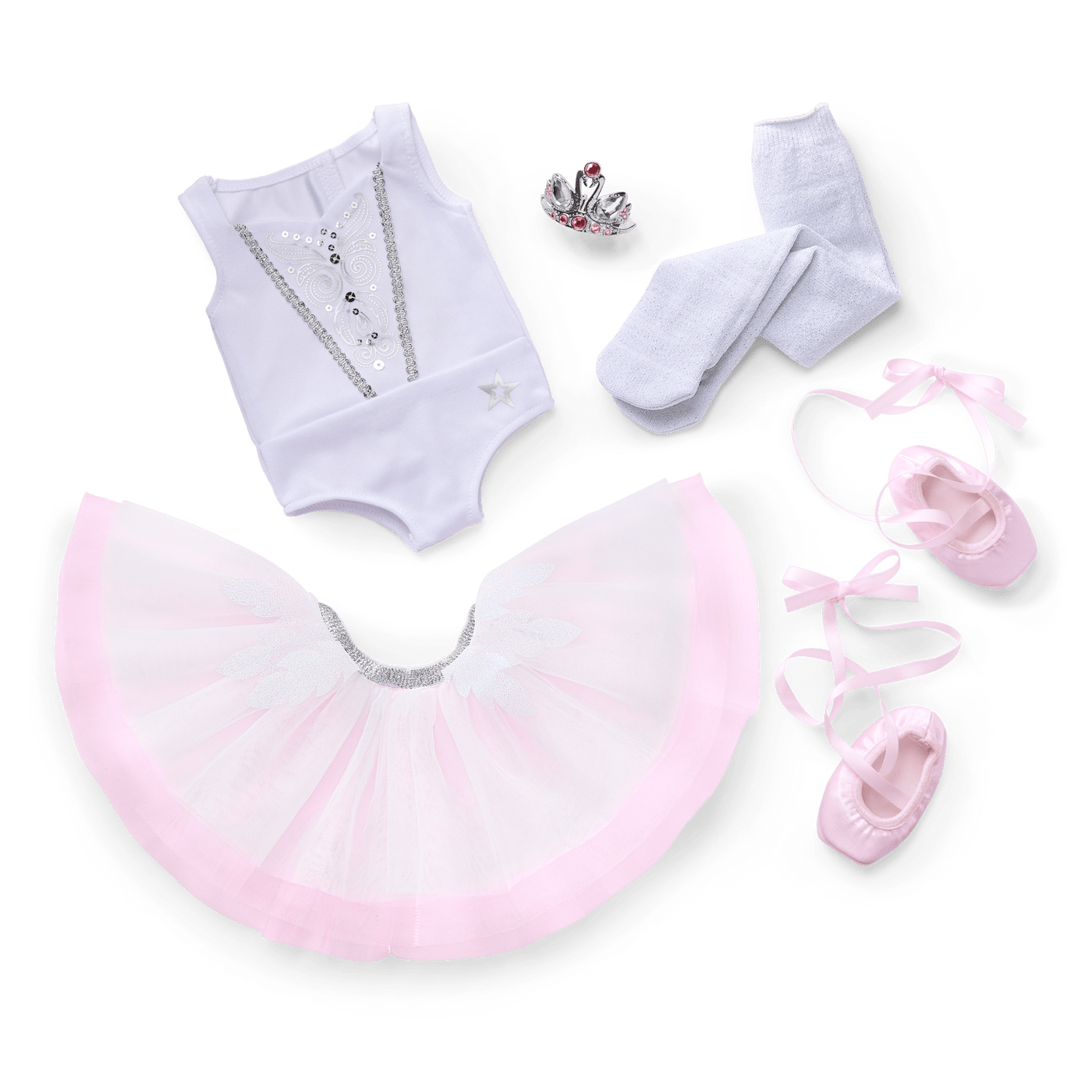My First Ballet Recital Costume for 18-inch Dolls H1
