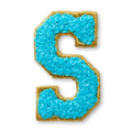 AG™ Letter S Stick-On Patch W8