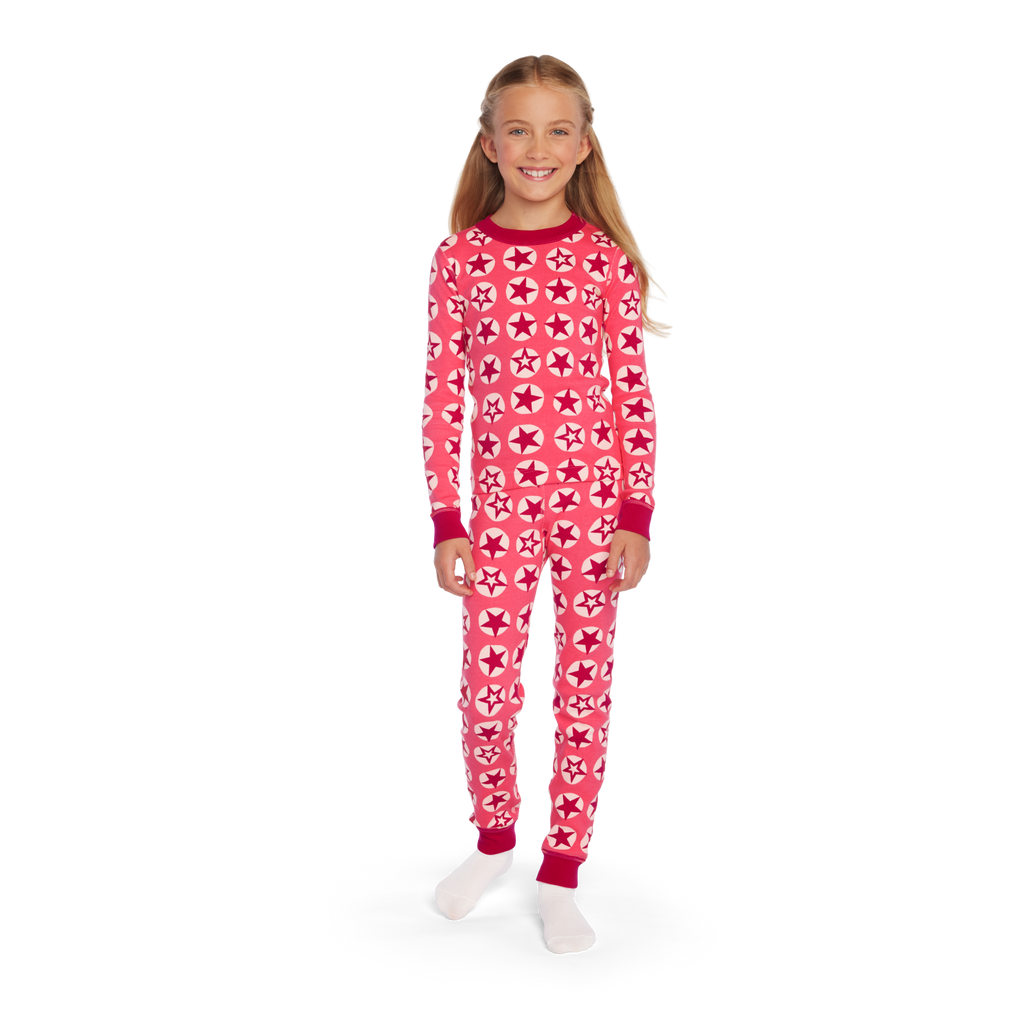 American Girl® x Hanna Andersson Berry Bright Stars Pajamas for Little Girls & Girls L4