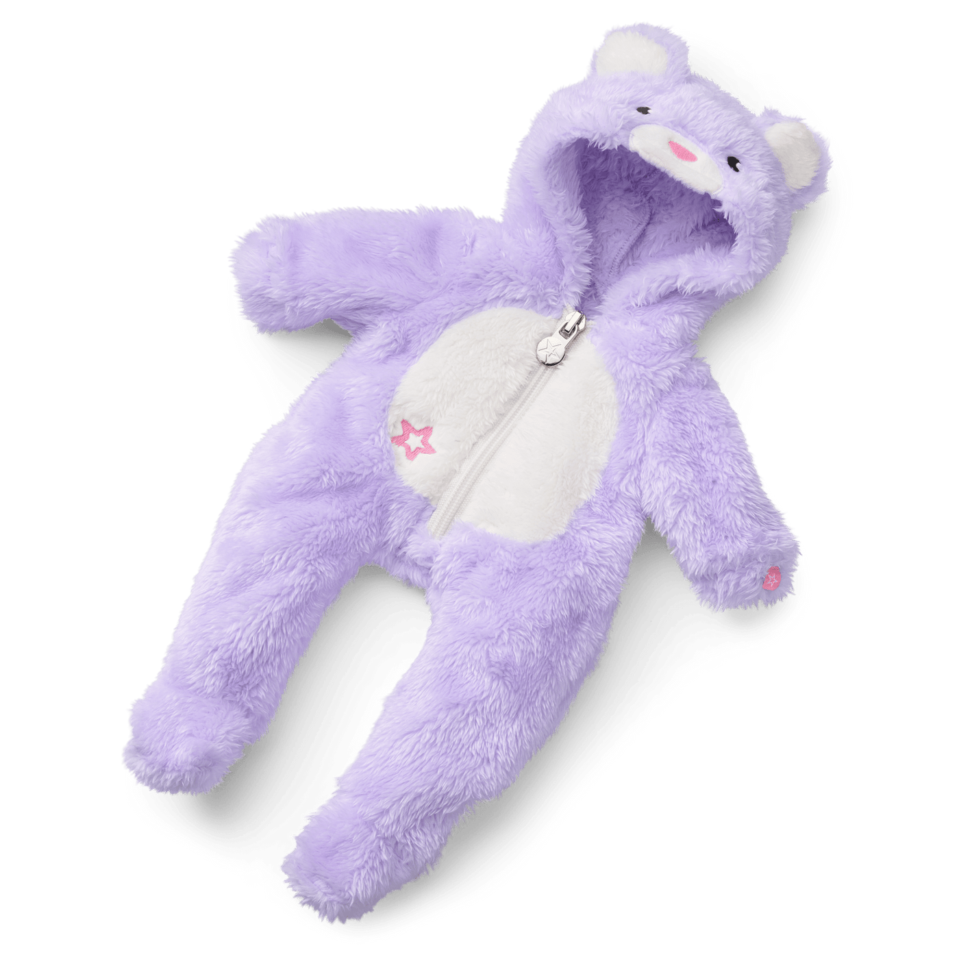 Lovable Lavender Bear One-Piece Outfit for Bitty Baby® Dolls P1