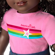 Truly Me™ 18-inch Doll #127 with curly dark-brown hair U7