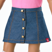Truly Me™ 18-inch Doll #122 with straight dark-brown hair T9