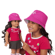 AG™ Star Bucket Hat Set for Girls & Dolls C1