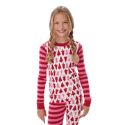 American Girl® x Hanna Andersson Holiday Treetops Pajamas for Little Girls & Girls V4