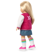 Truly Me™ 18-inch Doll #100 with straight layered blonde hair B3