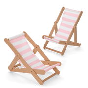 Raquel's™ Beach Chairs & Barbecue Set for 18-inch Dolls (Girl of the Year™ 2026) W6
