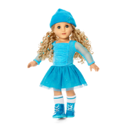 December Blue Brilliance Topaz Outfit for 18-inch Dolls I6