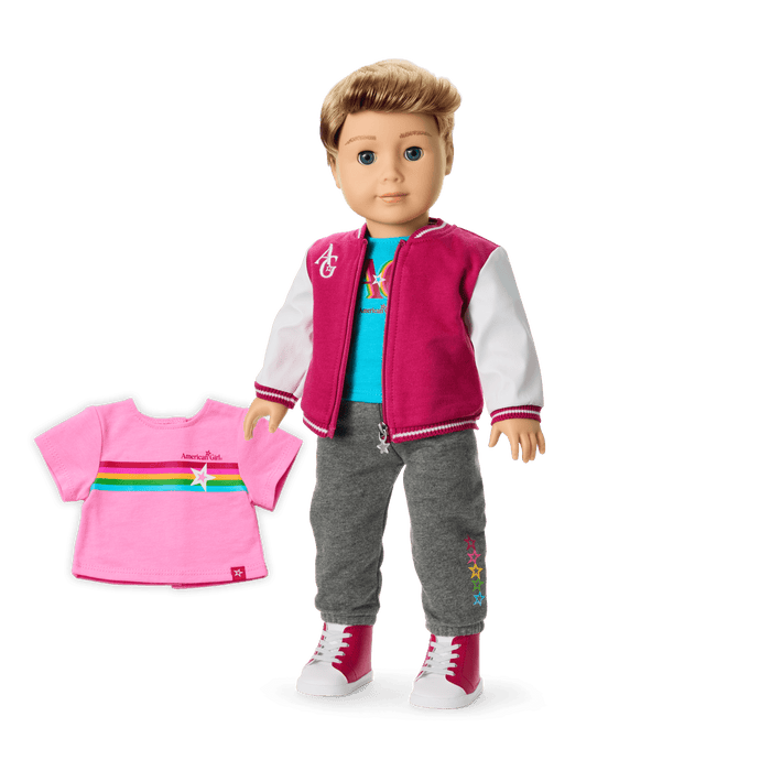 Truly Me™ 18-inch Doll #104 with straight caramel hair M4