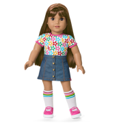 Truly Me™ 18-inch Doll #122 with straight dark-brown hair T9