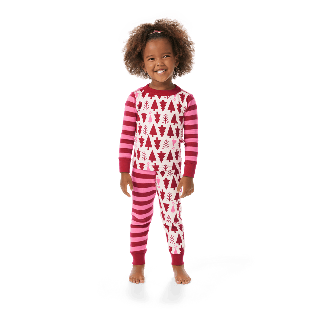 American Girl® x Hanna Andersson Holiday Treetops Pajamas for Little Girls & Girls V4