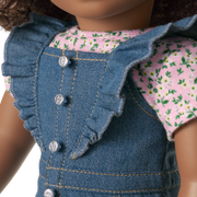 Western Flowers Denim Jumpsuit for 18-inch Dolls G8