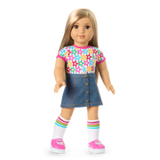 Truly Me™ 18-inch Doll #131 with straight blonde hair R0