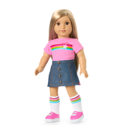 Truly Me™ 18-inch Doll #131 with straight blonde hair R0