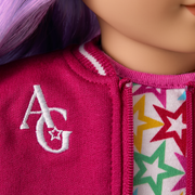 Truly Me™ 18-inch Doll #116 with wavy purple-and-pink hair K1