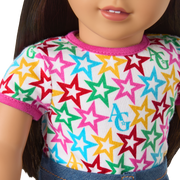 Truly Me™ 18-inch Doll #124 with straight black-brown hair Y6
