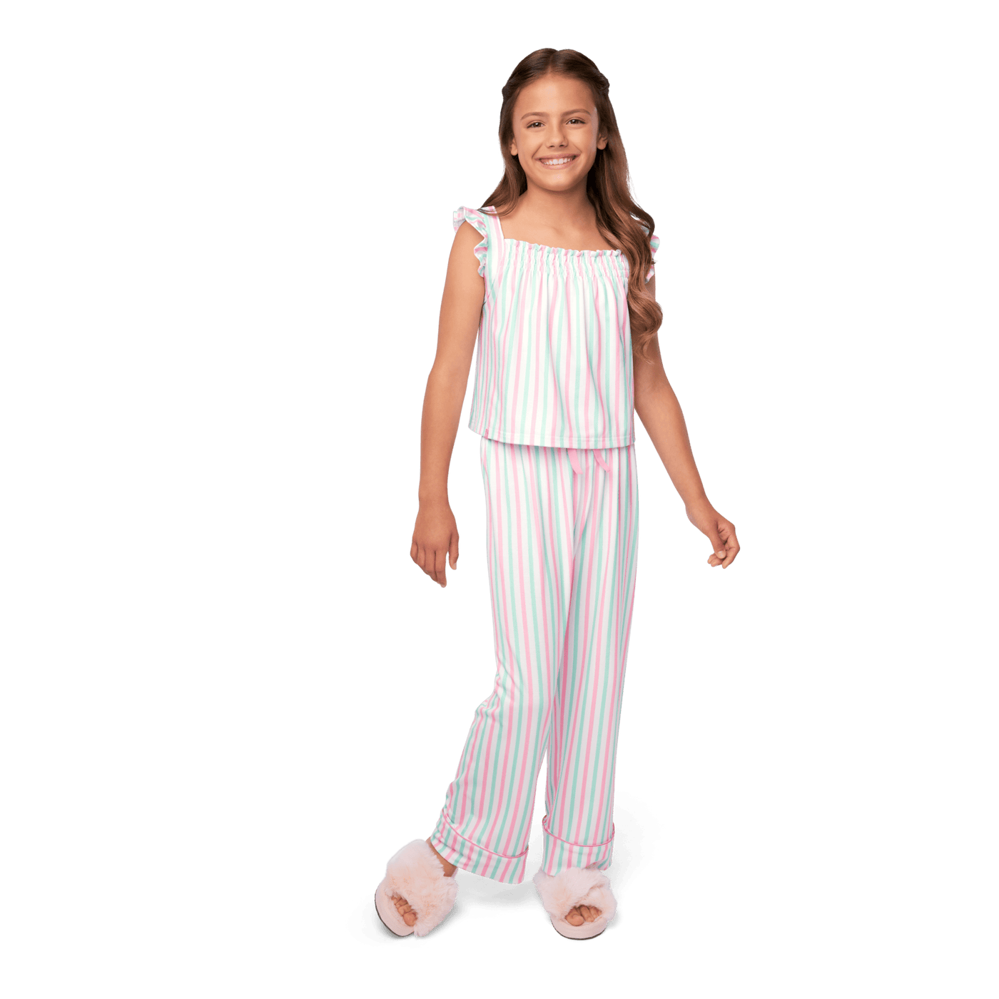 Raquel's™ Coastal Stripes Pajamas for Girls (Girl of the Year™ 2026) C1