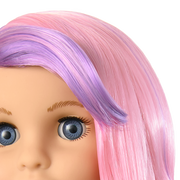 Truly Me™ 18-inch Doll #116 with wavy purple-and-pink hair W3