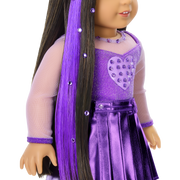 February Amethyst Bliss Outfit for 18-inch Dolls D9