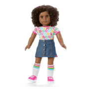Truly Me™ 18-inch Doll #112 with curly dark-brown hair V6