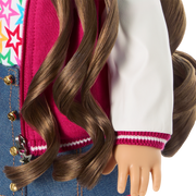 Truly Me™ 18-inch Doll #126 with wavy brown hair Z2