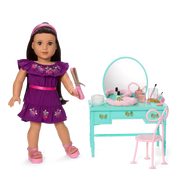 Raquel’s™ Vintage Vanity for 18-inch Dolls (Girl of the Year™ 2026) B4