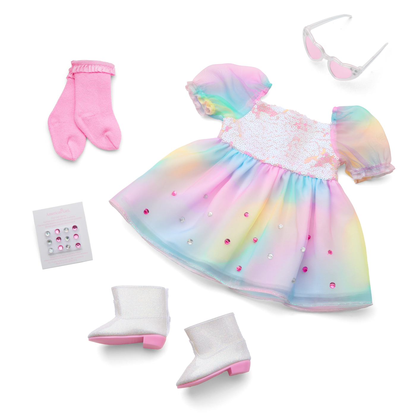 October Opal Obsession Outfit for 18-inch Dolls T4