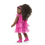 Pink Party-Ready Dress for 18-inch Dolls F0
