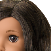 Truly Me™ 18-inch Doll #108 with curly black-brown hair S0